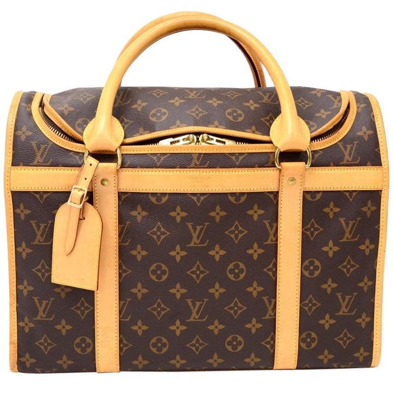 Louis Vuitton Sac Chaussures 40 Monogram Canvas Pet Carry Bag at 1stDibs