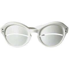 unworn 1965  Iconic André Courrèges Lunette "Eskimo Eclipse" Sunglasses