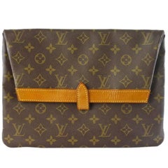 70's vintage Louis Vuitton monogram envelope style document