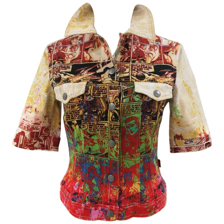 Jean Paul Gaultier multicoloured jacket For Sale at 1stdibs