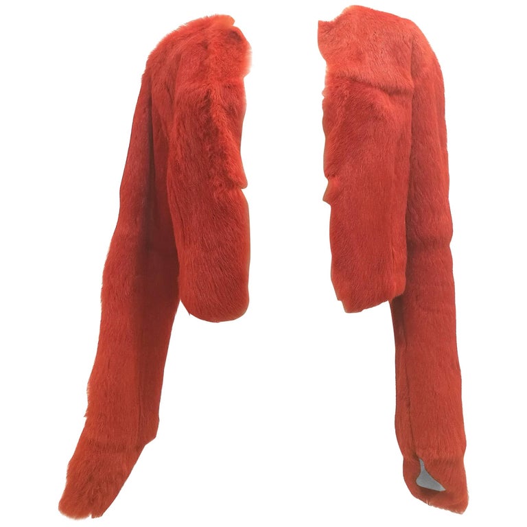 Roberto Cavalli Vintage Orange Fur For Sale at 1stdibs