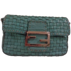 Fendi turquoise small bag