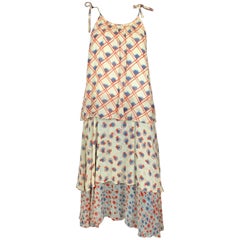 Vintage Ossie Clark pineapple print dress