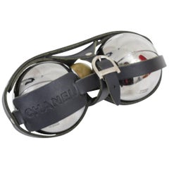 Super rare Collectible Chanel French Boowl Steel and Leather Set 7