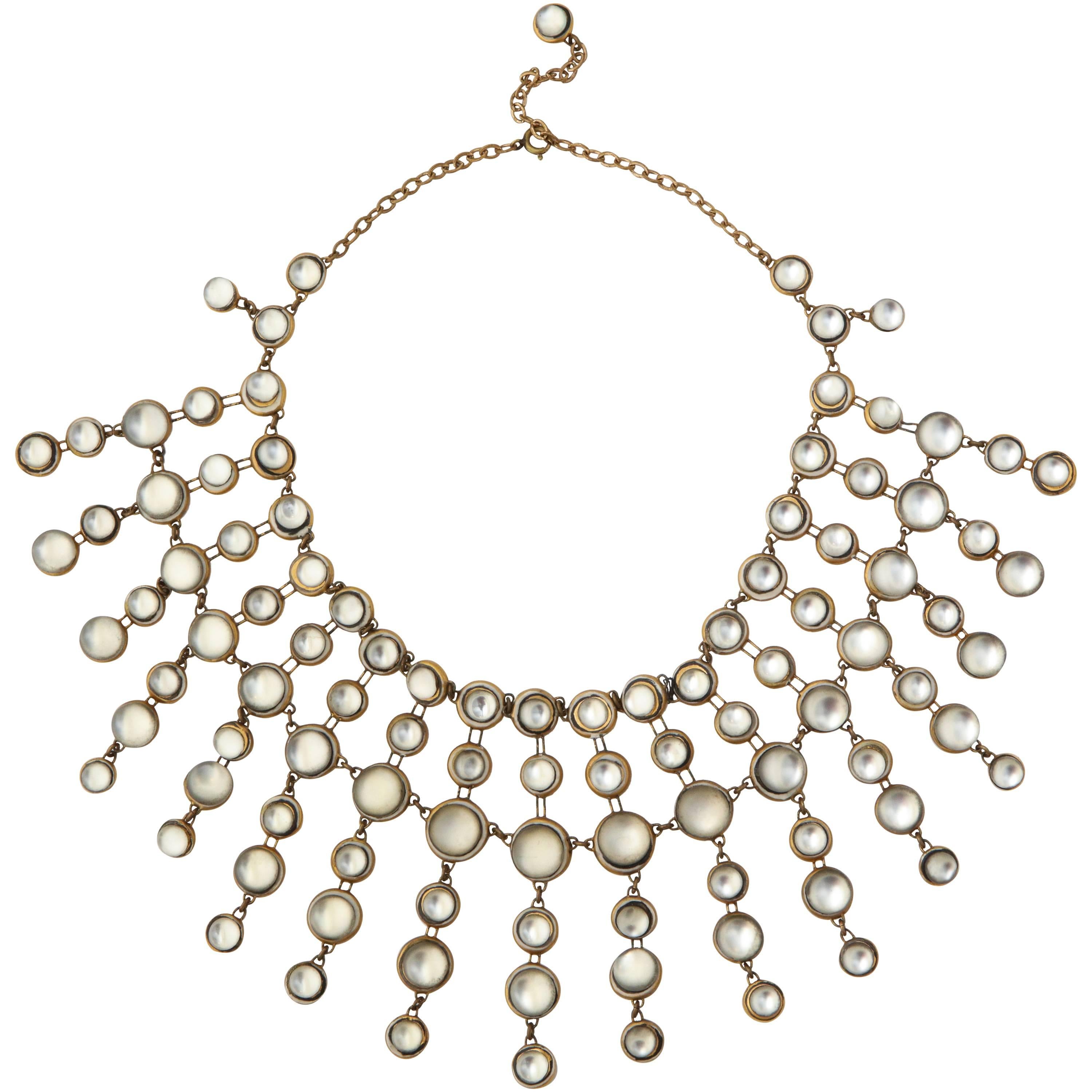Denise Gatard 'Moonstone' necklace For Sale