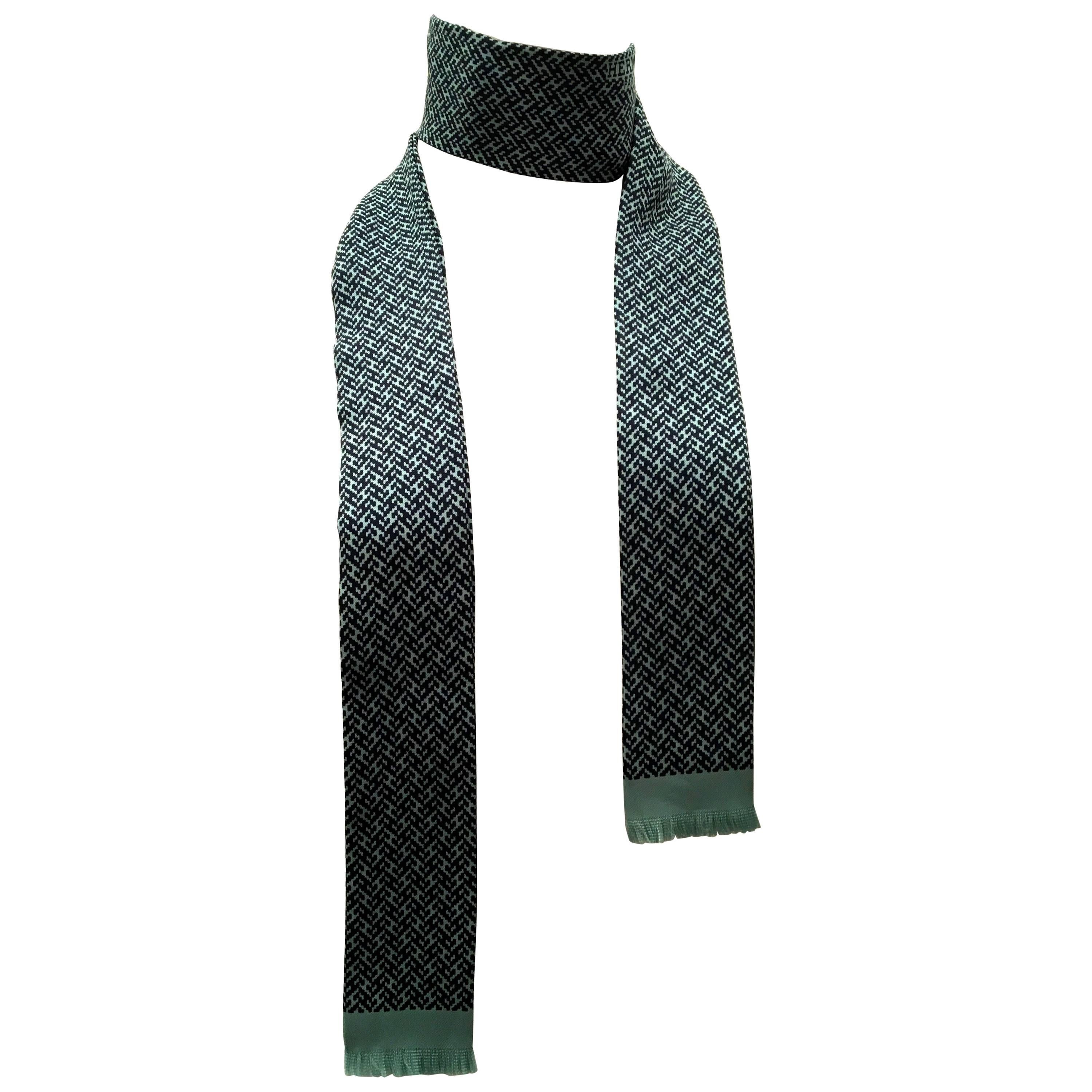 Rare Hermes Scarf / Tie / Belt - 100% Silk - New  For Sale
