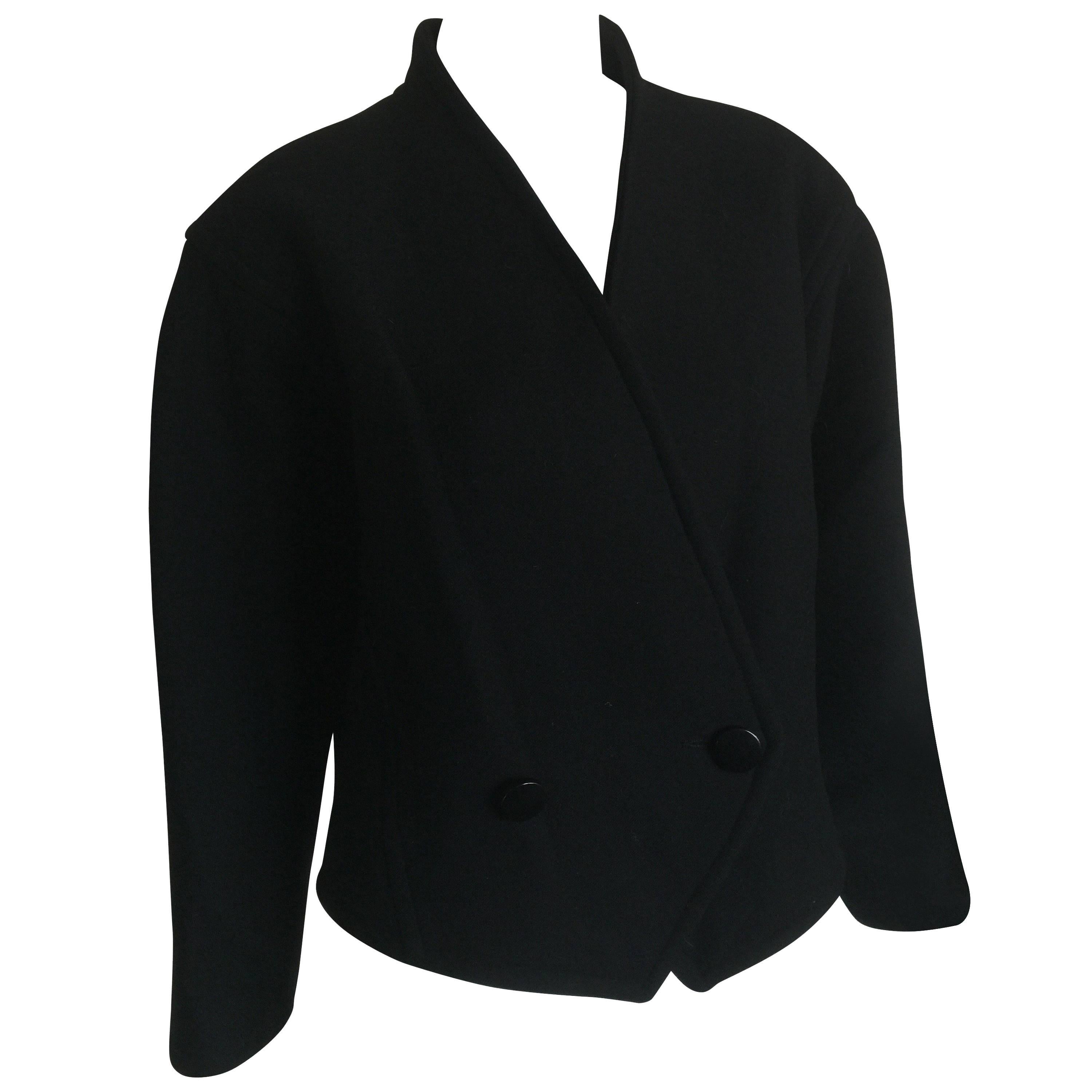 Courreges Black Cropped Jacket For Sale