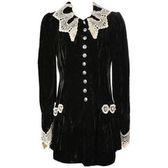 Anna Sui Velvet and Lace Jacket circa 1990s