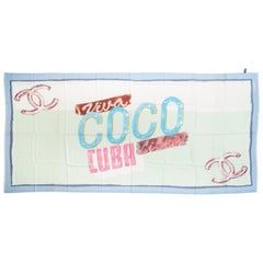 Chanel Viva Coco Cuba Cashmere Shawl Scarf