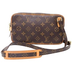 Louis Vuitton Pochette Marly Bandouliere Monogram Canvas Shoulder Bag