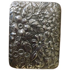 Gorham Sterling Silver Floral Repouse Box for Keys