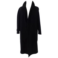 Fendi black wool men coat 