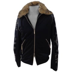 John Galliano real fur swarovsky crystals sweater