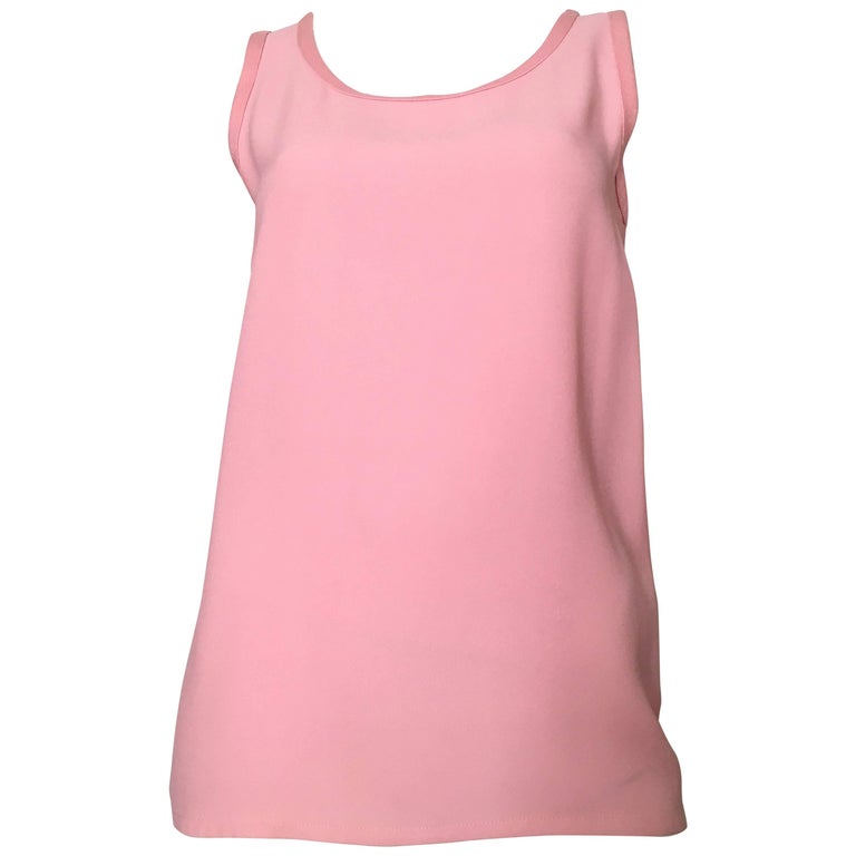 pink crepe blouse