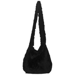 Michael Kors Black Rabbit Fur Crossbody Bag