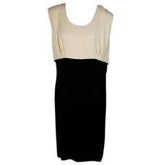 Ivory & Black Chanel Blouson Dress 5