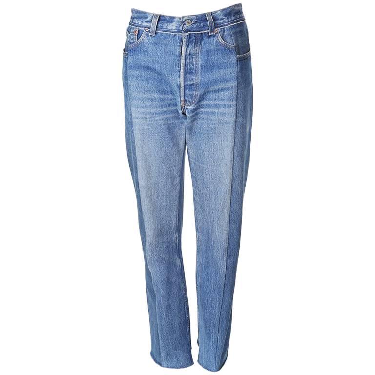 Vetements Reconstructed Denim Jeans, Winter 2017