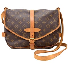 Vintage Louis Vuitton Saumur 30 Monogram Canvas Shoulder Bag