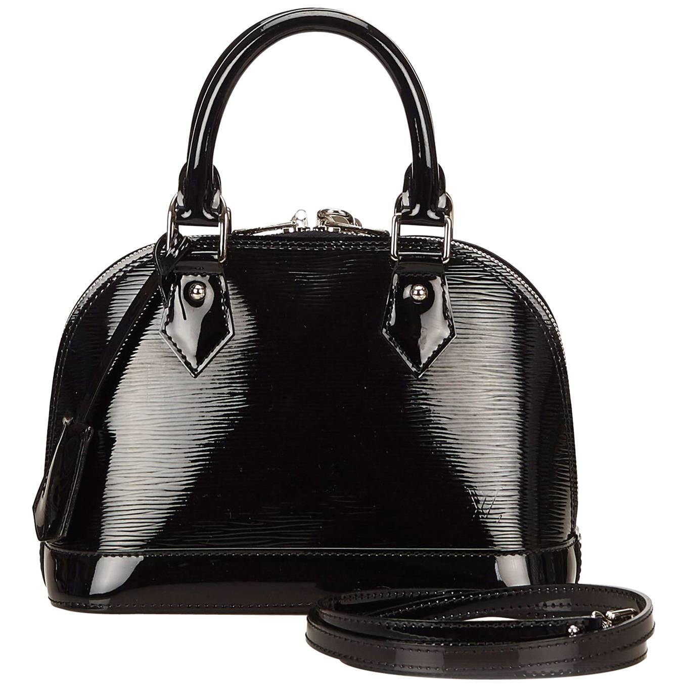 Louis Vuitton Black Epi Alma BB Shoulder Bag