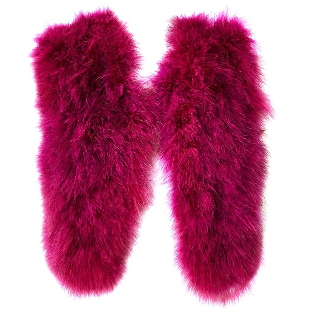 Sonia Rykiel Fuschia Marabou Vest