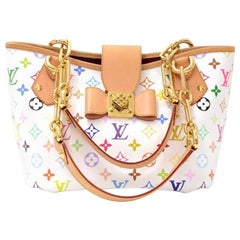 LOUIS VUITTON Monogram Multicolor Annie MM White 1272004