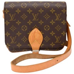 Vintage Louis Vuitton Cartouchiere MM Monogram Canvas Shoulder Bag