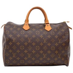 Vintage Louis Vuitton Speedy 35 Monogram Canvas City Hand Bag