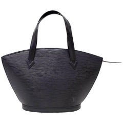 Vintage Louis Vuitton Saint Jacques PM Black Epi Leather Hand Bag