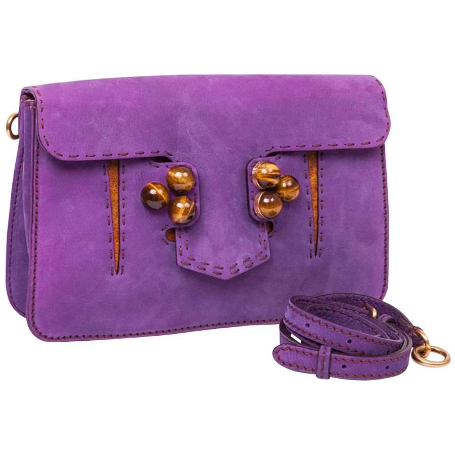 FENDI Bag in Purple Peccary Leather