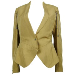 Jean Paul Gaultier Femme Religious Medals and Charms Peplum Jacket US Size 8