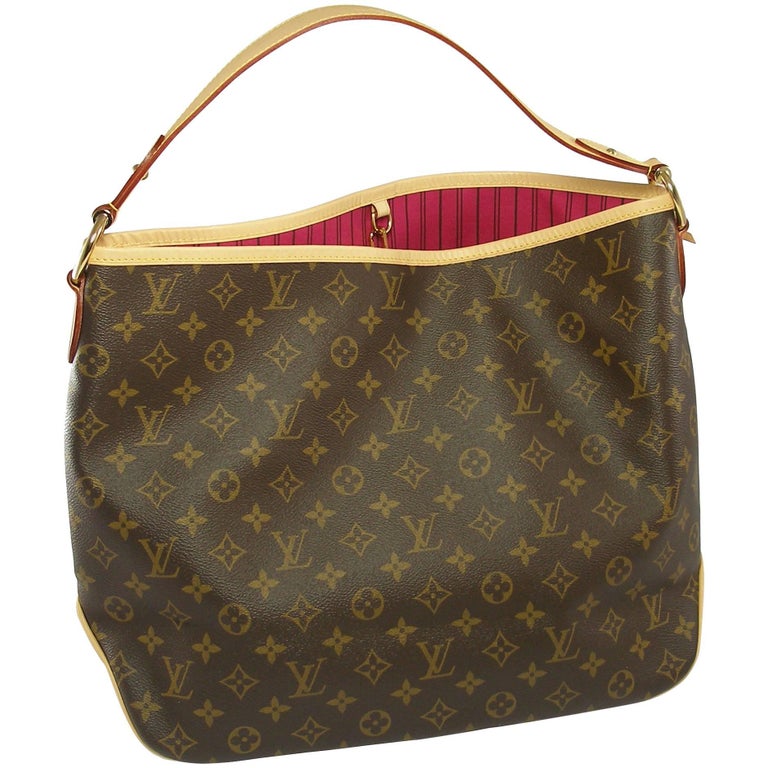 Brand New Louis Vuitton Delightful MM Monogram and Pink / Sold out in Shop at 1stdibs