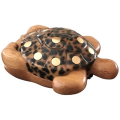 Timmy Wood Wooden Turtle Shoulder Handbag.