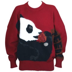 Krizia Greedy Panda Knit Pullover