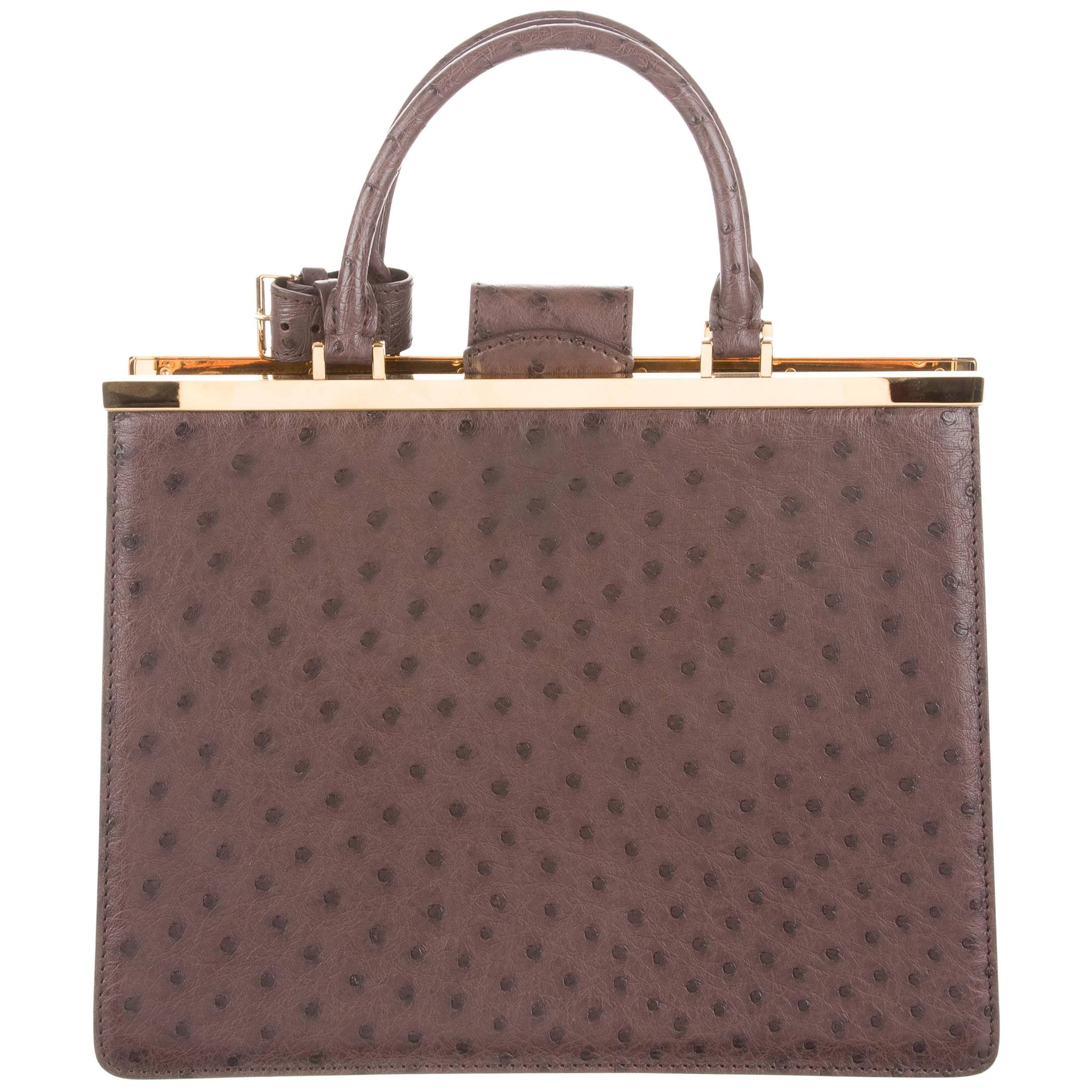 Louis Vuitton Taupe Brown Gold Exotic Kelly Satchel Bag