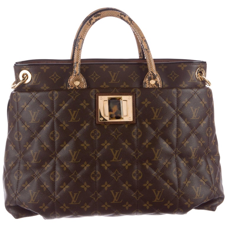 Louis Vuitton Monogram Python Large Men&#39;s Carryall Top Handle Tote Shoulder Bag For Sale at 1stdibs