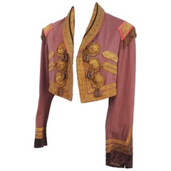 Antique 1900s Cropped Jacket w/ Brass Tassels