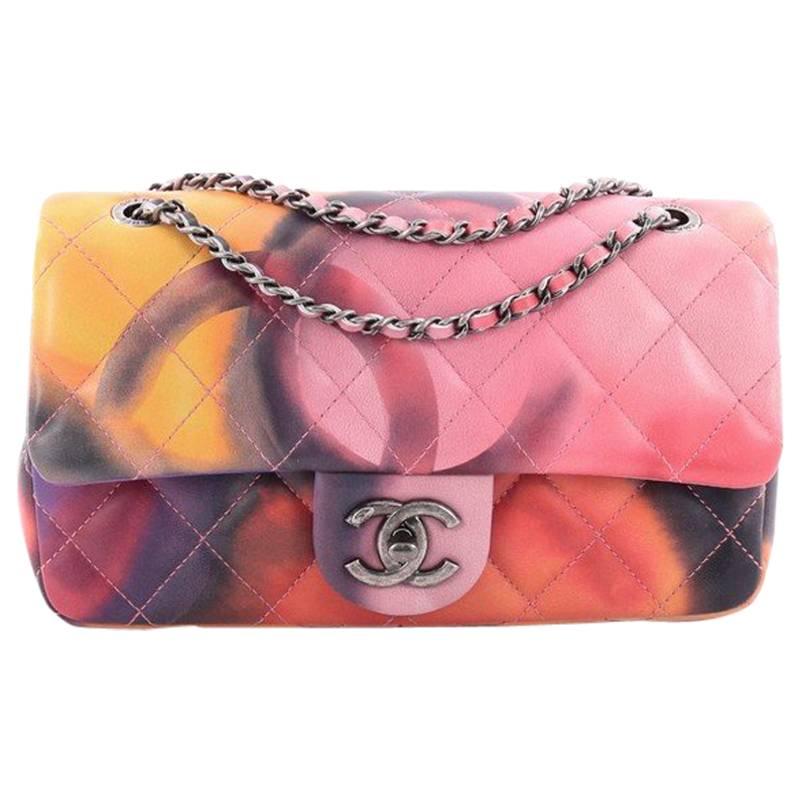 Chanel Limited Edition Flower Power Flap Bag Quilted Lambskin Small