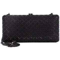 Chanel CC Clasp Clutch Embellished Leather 2