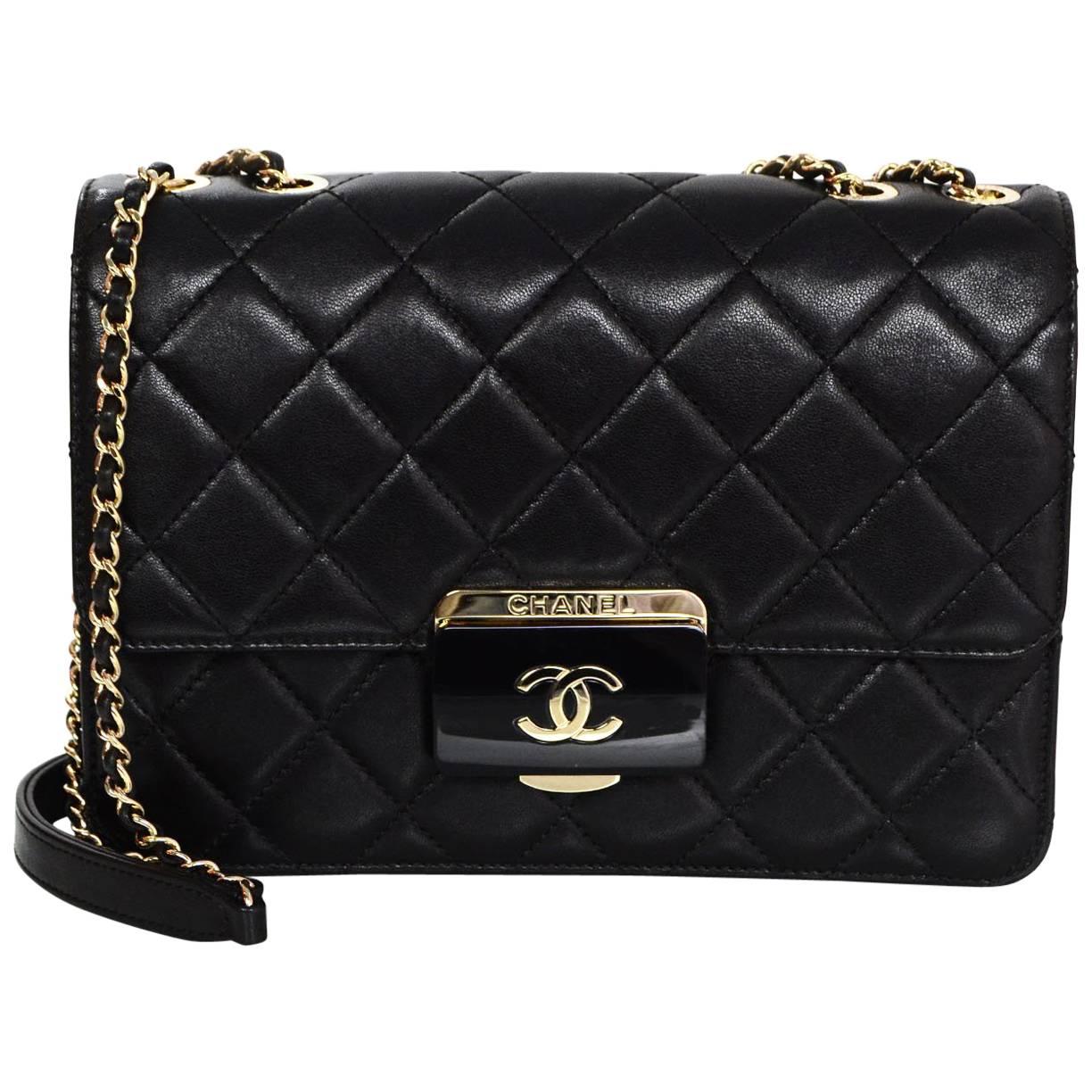 Chanel 2016 Black Quilted Sheepskin Large Beauty Lock Flap Bag rt. $3, 800