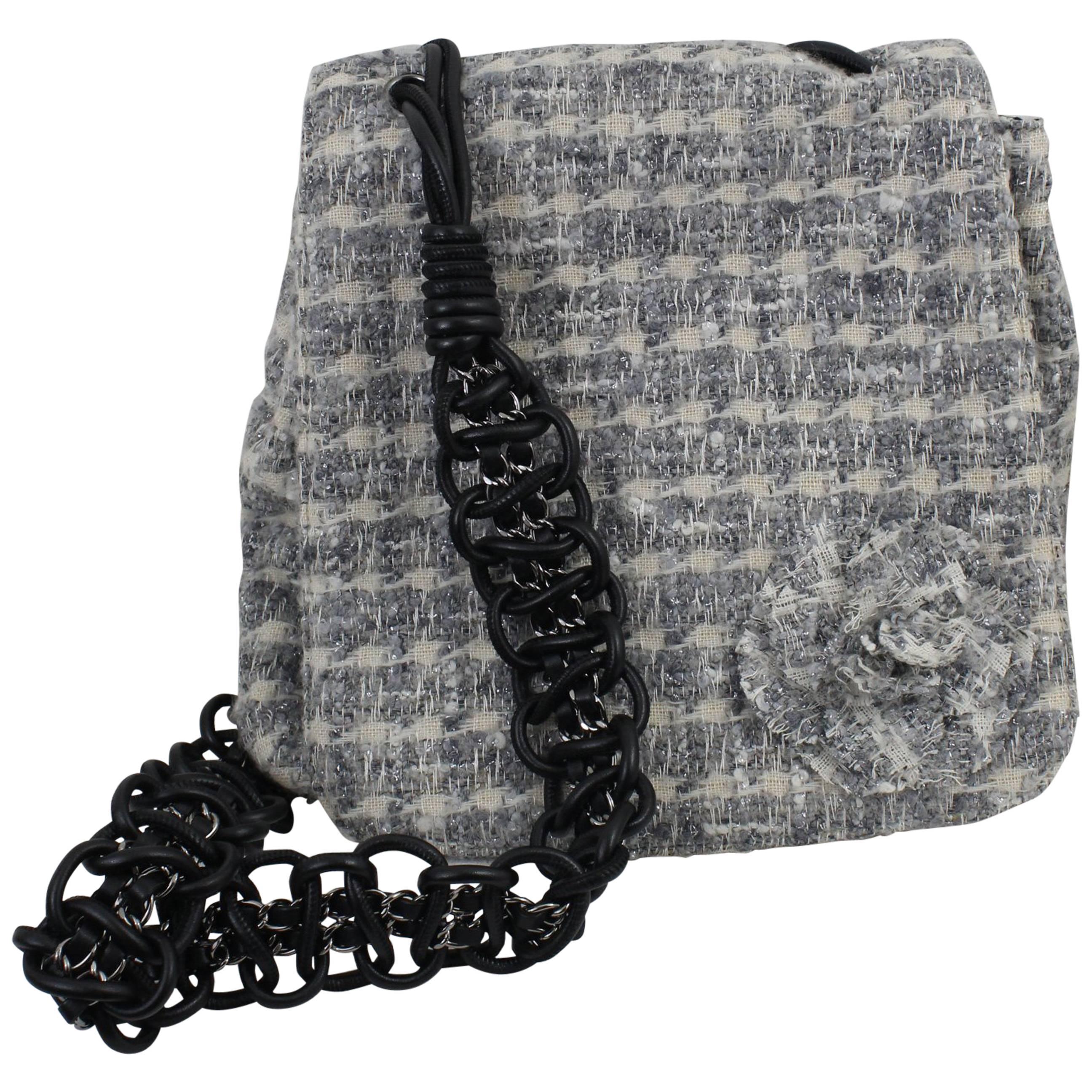 Chanel Tweed Camelia Messenger Bag. Seen in 2005 Catwalk Look 21