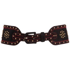 Yves Saint Laurent Studs Waist Belt 11