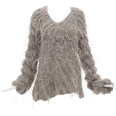 Olivier Theyskens Nina Ricci Alpaca Mohair Ostrich Feathers Sweater, Fall 2007