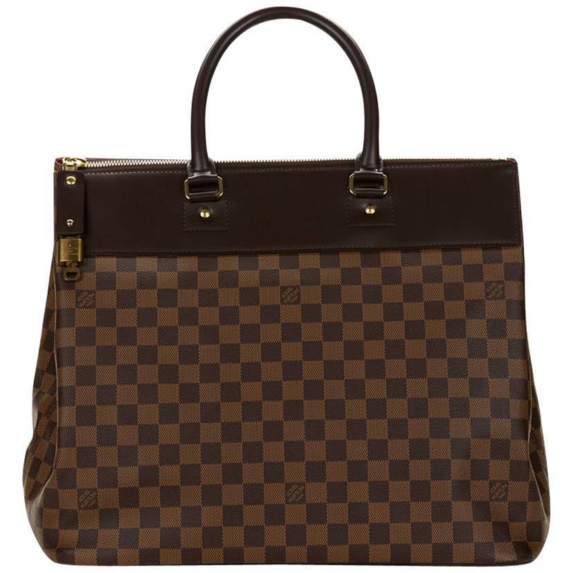 2000s Louis Vuitton Brown Damier Ebene Coated Canvas Greenwich PM