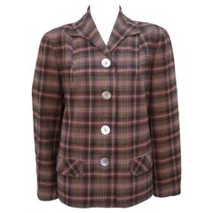 Retro Classic C.1950 Pendleton '49er Plaid Wool Jacket