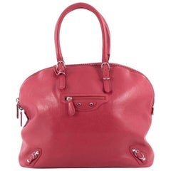Balenciaga Carousel Bowling Bag Classic Studs Leather Large