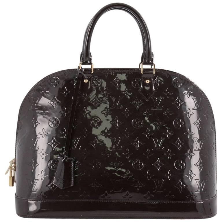 Louis Vuitton Alma Handbag Monogram Vernis GM