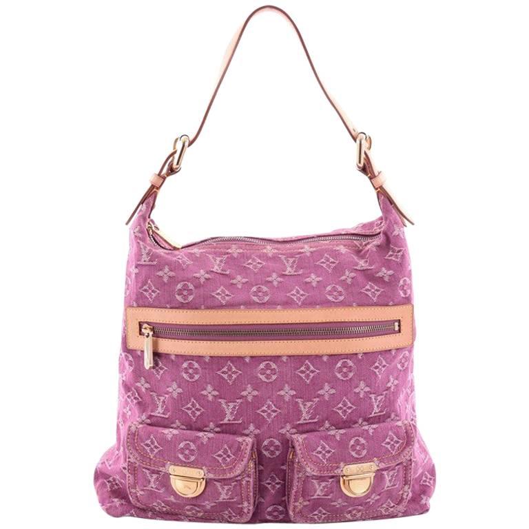 Louis Vuitton Baggy Handbag Denim GM