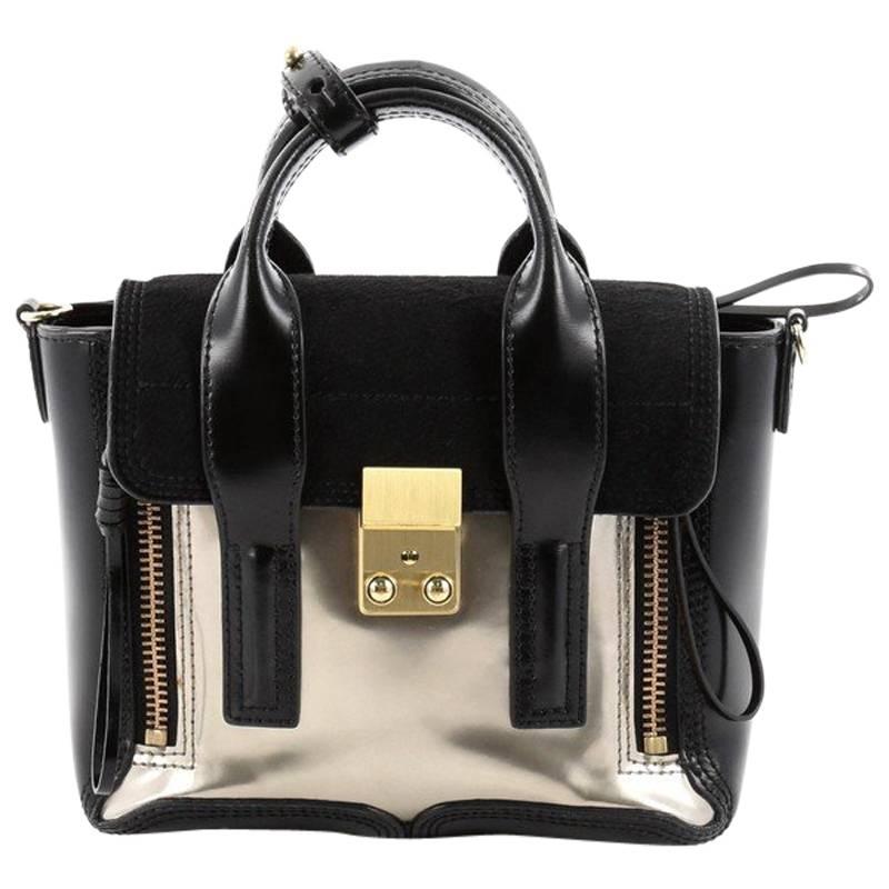 3.1 Phillip Lim Pashli Satchel Leather and Calf Hair Min