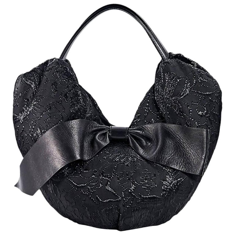 Black Valentino Embroidered 360 Hobo Bag For Sale at 1stDibs | valentino  360 bag, valentino 360, valentino 360 bag price