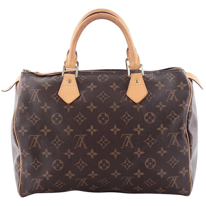 Louis Vuitton Speedy Handbag Monogram Canvas 30